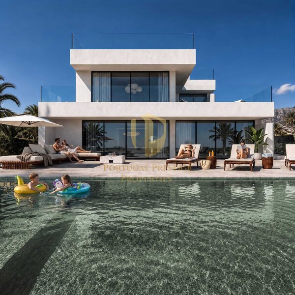 Maison V4+2 Moderne Tavira - équipé, garage, cuisine équipée, piscine