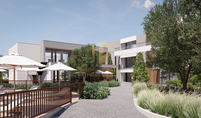 Wohnung T2 Carvoeiro Lagoa (Algarve) - garten, wohnanlage, ausgestattet, terrasse, swimmingpool, spielplatz, sauna, möbliert, grünflächen, tennisplatz