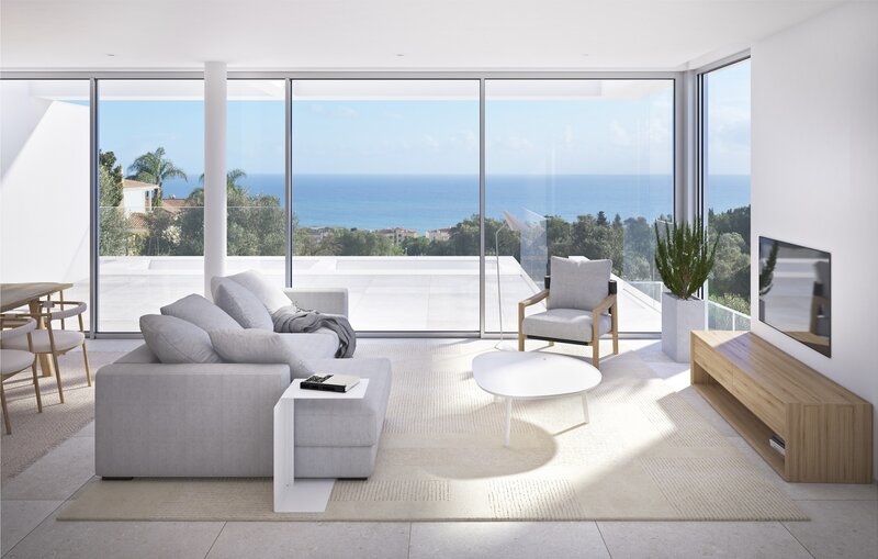 House 3 bedrooms Luxury under construction Luz Lagos - terraces, garage, air conditioning, garden, swimming pool