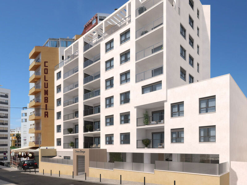 Apartment T2+1 Luxury Praia da Rocha Portimão - balcony, floating floor, gated community, store room, air conditioning, turkish bath, balconies, swimming pool, solar panel, underfloor heating, equipped
