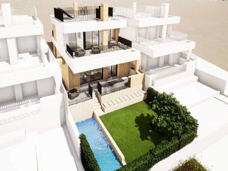 House V4 Fonte Santa Quarteira Loulé - gardens, terraces, parking space, garage, terrace, swimming pool, garden, barbecue