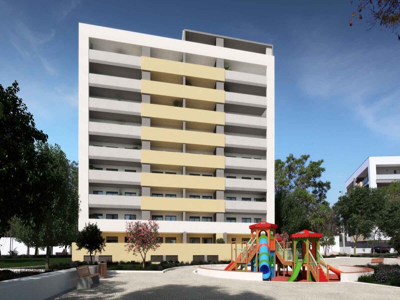 Apartamento T2 Moderno no centro Príncipe Real Portimão - chão radiante, zona calma, parque infantil, varanda, bbq