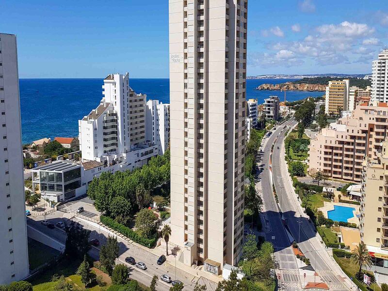 Apartamento de luxo com vista mar T3 Praia da Rocha Portimão - condomínio privado, piscina, terraços, garagem, vista mar