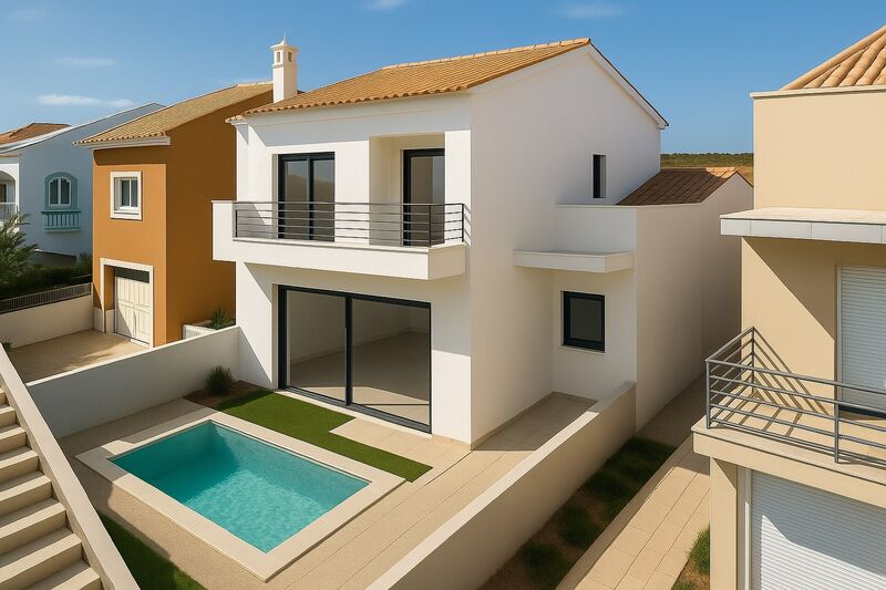 House 2 bedrooms Semidetached Alvor Portimão - terrace, garden, balcony, attic, swimming pool
