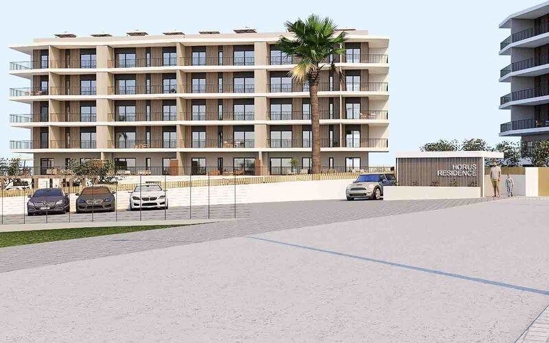 Apartment T2 Avenida São Lourenço da Barrosa Portimão - balcony, air conditioning, balconies, barbecue, playground, floating floor, garage, radiant floor, gardens, gated community, thermal insulation, central heating, swimming pool