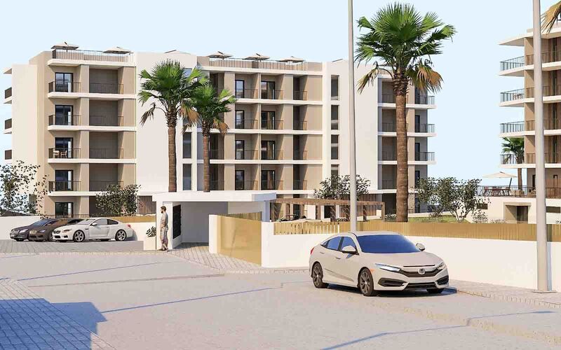 Apartment T2 Avenida São Lourenço da Barrosa Portimão - radiant floor, playground, garage, thermal insulation, air conditioning, central heating, gated community, swimming pool, gardens, floating floor, balconies, barbecue, balcony