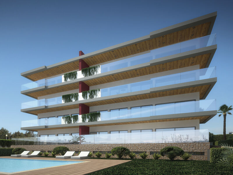 Apartment 3 bedrooms Modern Sesmarias Alvor Portimão - balconies, terrace, balcony, terraces, thermal insulation, green areas, swimming pool, garage