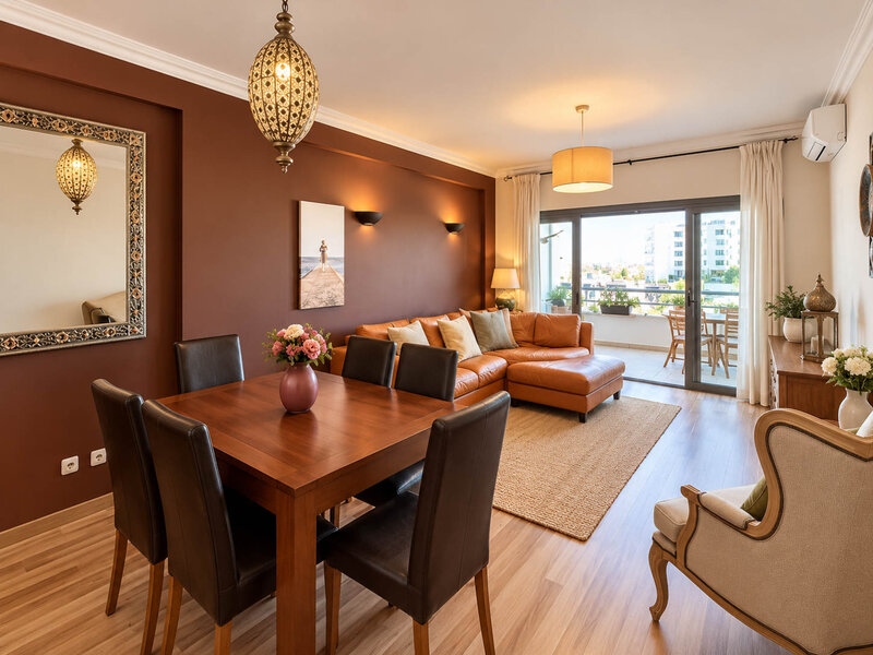 Apartment 2 bedrooms Liceu Portimão - balcony, solar panels, garage, store room