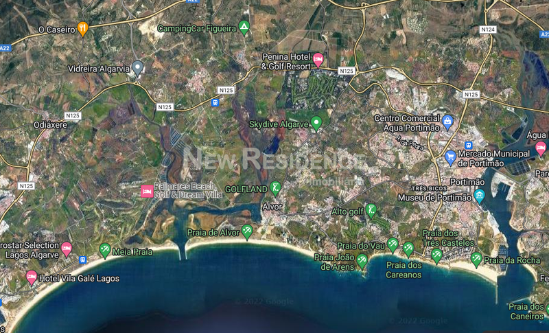 Lote de terreno com 143m2 Mexilhoeira Grande Portimão - vista magnífica, vista mar, garagem