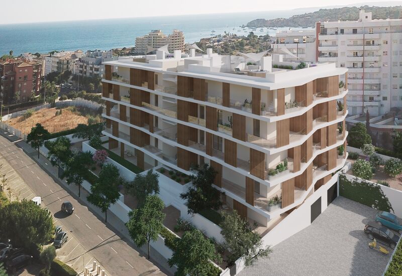 апартаменты новые рядом с пляжем T1 Praia da Rocha Portimão - гараж, закрытый кондоминиум, бассейн, гаражное место, веранда, сад