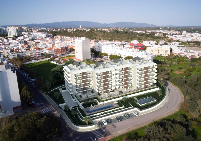 Apartamento novo T3 Nurial Portimão - piscina, varanda, ar condicionado, condomínio fechado, parque infantil
