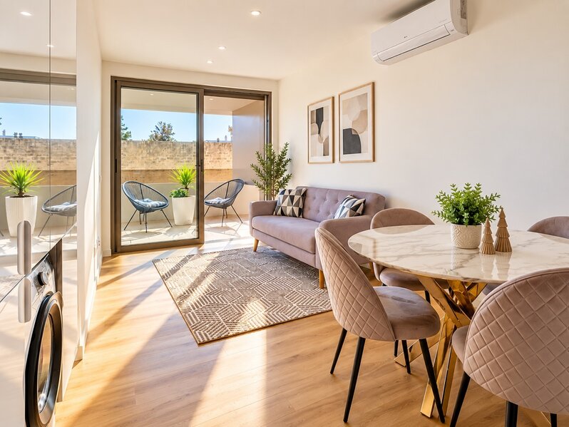 Apartamento T1 Moderno Horta de são Pedro Portimão - ar condicionado, varanda, piscina