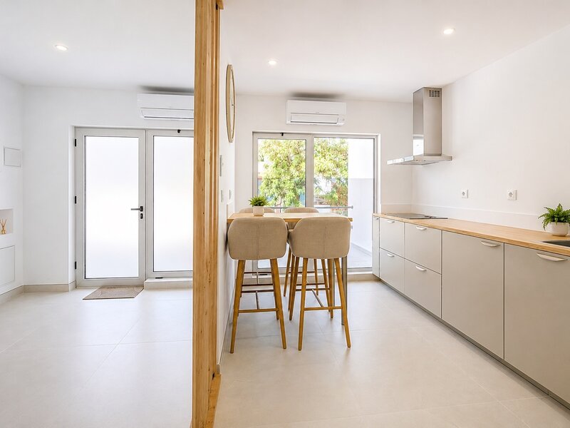 Restaurant Equipped in the center 2 bedrooms Zona Ribeirinha Portimão - air conditioning, kitchen