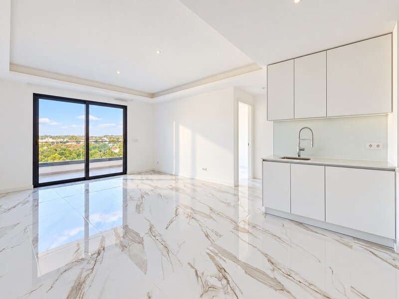 Apartment 1 bedrooms new Vale das Hortas Portimão - balcony, kitchen, garden, double glazing, swimming pool, gated community, air conditioning, sea view