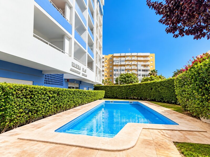 Apartamento T1 Alto do Quintão Portimão - jardim, ar condicionado, varanda, piscina, mobilado