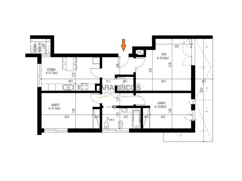 Apartment under construction 2 bedrooms Portimão - Vale Lagar - thermal insulation, balcony, garage, barbecue