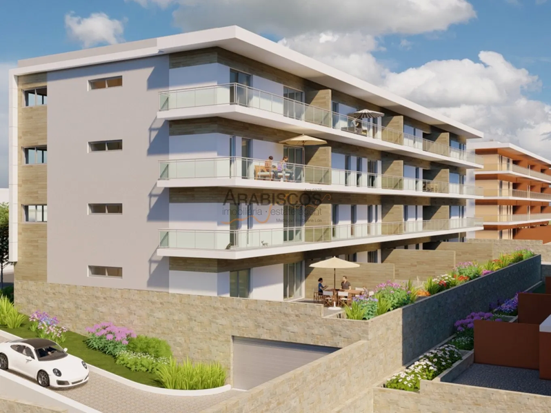 Apartment T2 under construction Portimão - Vale Lagar - terrace, thermal insulation, barbecue, garage