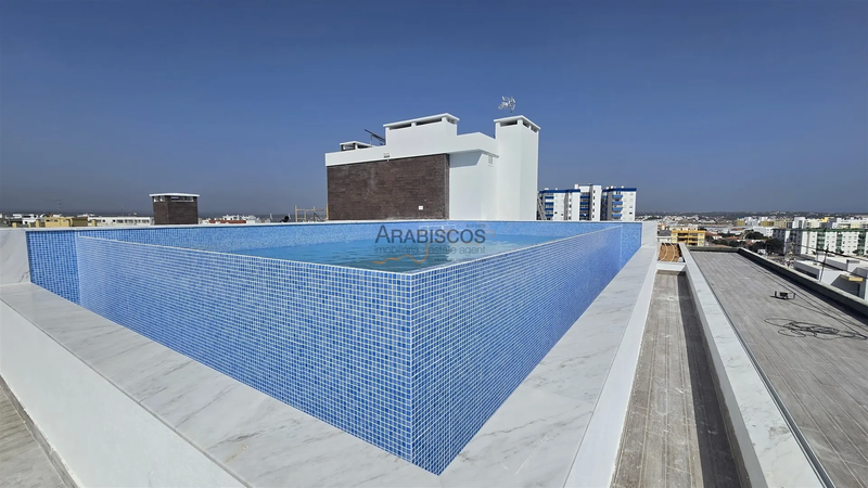 Apartment 1 bedrooms Modern Portimão - Jardins do Amparo - kitchen, balcony, balconies, gardens, garage, terrace, parking space, air conditioning, swimming pool
