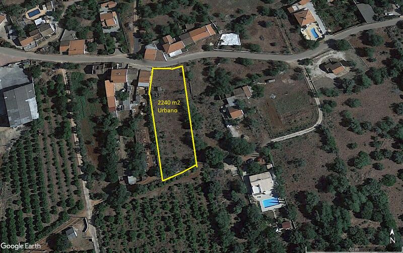 Plot Rustic flat Benaciate São Bartolomeu de Messines Silves - water, water hole, good access, electricity, beautiful views, mains water