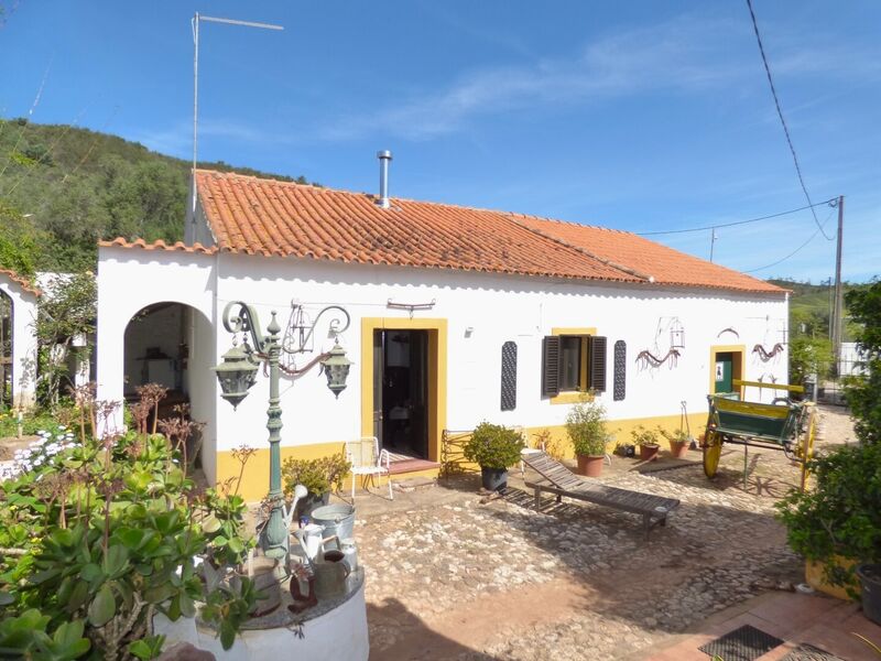 Farm 4 bedrooms center Silves - air conditioning, tank, automatic irrigation system, terrace, mains water, equipped, store room, haystack, water, tiled stove, garden, cowshed