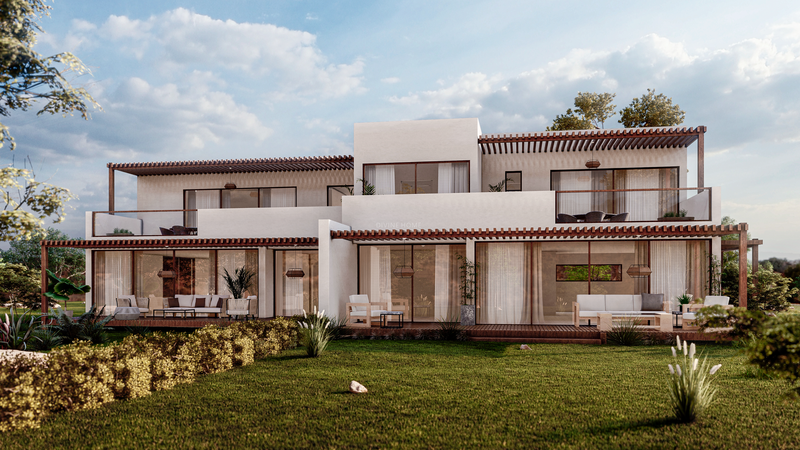 House Modern under construction 2 bedrooms Pera Pêra Silves - furnished, tennis court, terrace, swimming pool, garden