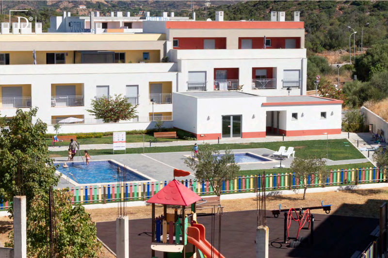 Apartment T2 Modern Tavira Santa Maria Tavira - air conditioning, balcony, solar panels, store room, double glazing, swimming pool