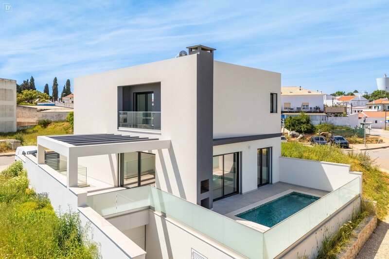 Moradia V4 Mexilhoeira Grande Portimão - terraço, piscina, ar condicionado, jardim