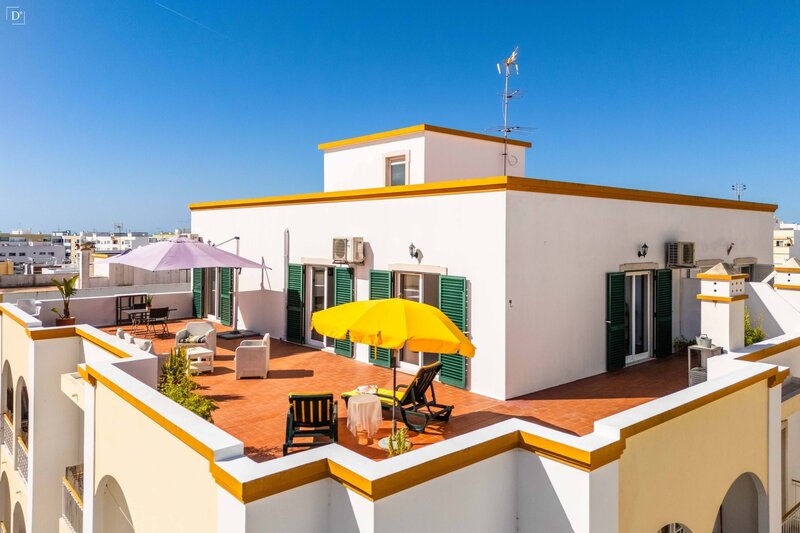 Apartment 1 bedrooms Olhão - terrace, air conditioning, garden, 3rd floor, barbecue