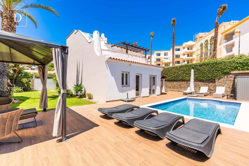 Woning V3 Luxe Albufeira e Olhos de Água - barbecue, garage, airconditioning, dubbel glas, zwembad, tuin, terrasen, uitstekende locatie