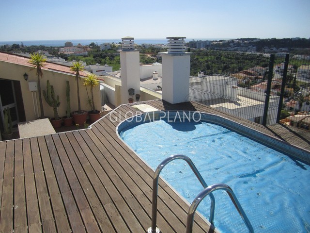 Apartment T4 Barranco Rodrigo Portimão - swimming pool, sea view, parking lot, air conditioning, fireplace, terrace