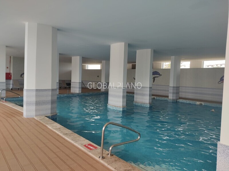 Apartment T1+1 Praia da Rocha Portimão - equipped, swimming pool, balcony, garage, parking space, furnished