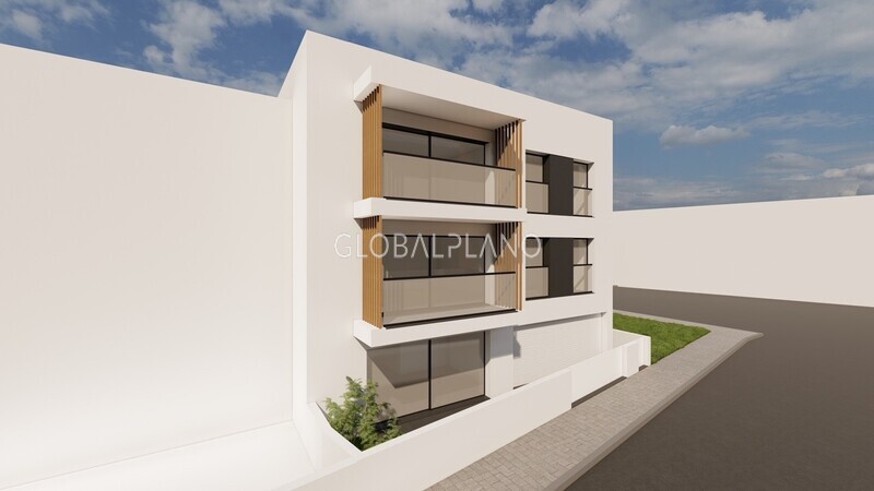 Apartment T2 under construction Três bicos Portimão - balcony, barbecue, garage, air conditioning, parking space, terrace, kitchen, central heating, balconies