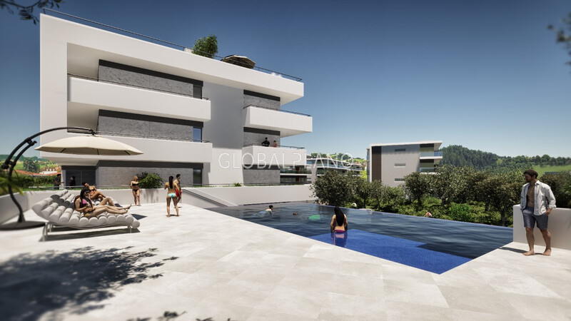 Apartment T2 spacious Portimão - swimming pool, gated community, air conditioning, kitchen, equipped