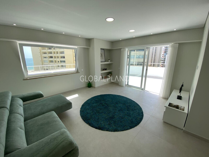 Apartamento Remodelado T2 Praia da Rocha Portimão - terraço, vista mar