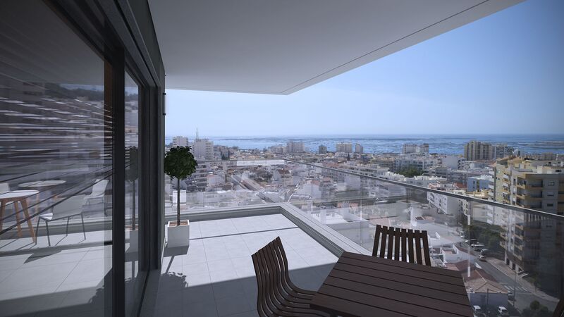 Apartment new sea view 3 bedrooms Faro - store room, balconies, sound insulation, air conditioning, sea view, swimming pool, balcony, terraces, terrace, garden, thermal insulation