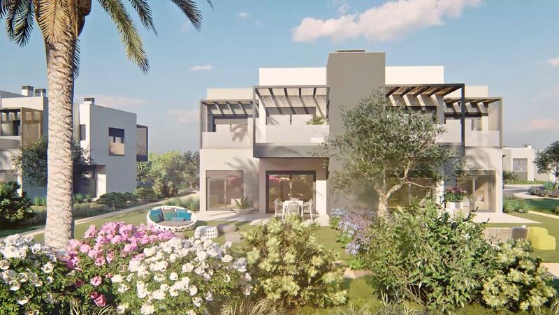 Apartamento T1+2 Sesmarias Lagoa (Algarve) - ar condicionado, terraço, ténis, 1º andar, jardins, piscina, varandas