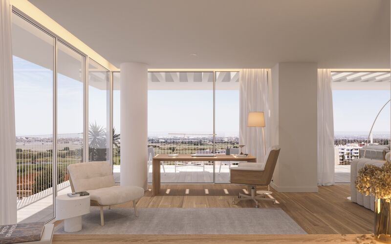 Apartment Luxury T4 Vilamoura Quarteira Loulé - balconies, video surveillance, garden, condominium, balcony, swimming pool, sea view