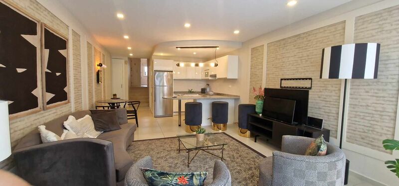Apartamento T1+1 de luxo Vale de Lobo Almancil Loulé - vidros duplos, parque infantil, piscina, jardins, ténis, terraço