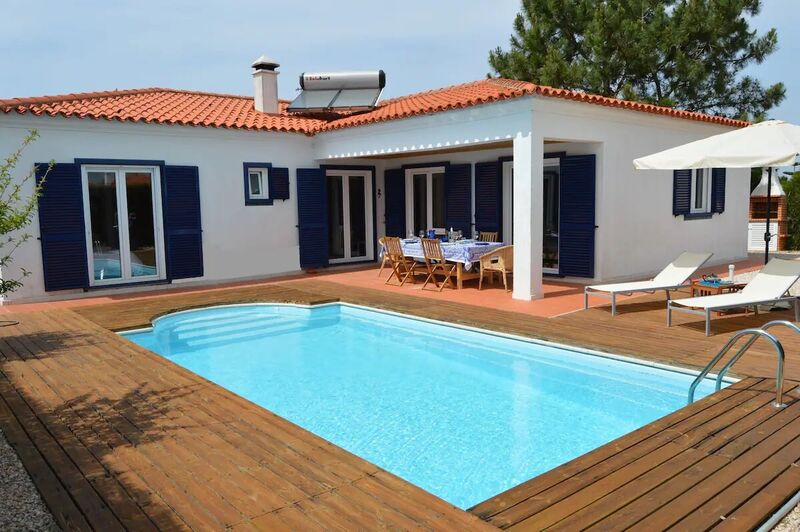 House V3 Urbanização Paisagem Oceano Aljezur - swimming pool, fireplace, terrace
