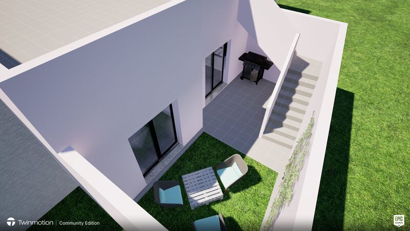 House V2 Semidetached under construction Quelfes Olhão - sea view, underfloor heating, quiet area, gardens, solar panel, terrace
