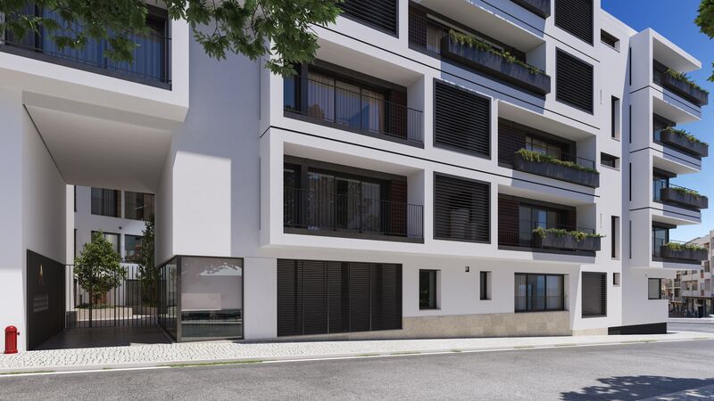 Apartamento T2 novo no centro Faro - bbq, jardins, 1º andar, piscina, terraço