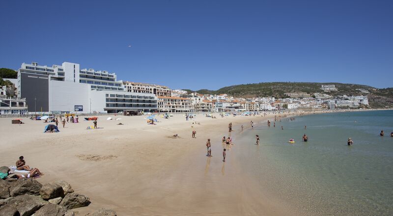 Apartment 1 bedrooms Duplex Santiago (Sesimbra) - equipped, turkish bath, store room, sea view, furnished, balconies, swimming pool, sauna, air conditioning, balcony