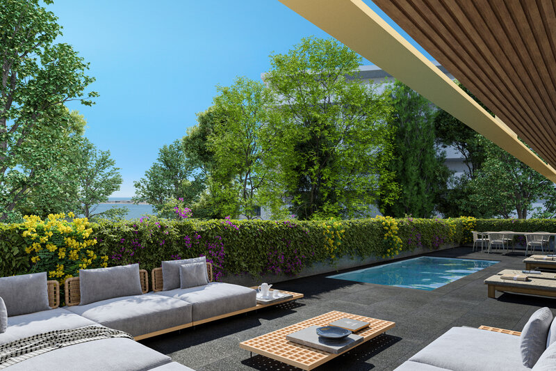 T2 em Luxuoso, com amplo Terraço com Piscina, em Empreendimento em Canidelo - Vila Nova de Gaia