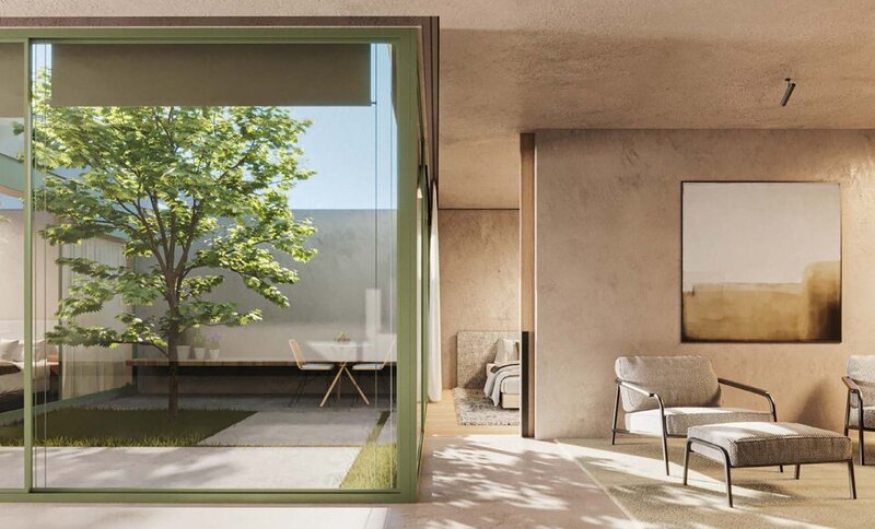 Apartamento T2 com Terraço e Jardim com 2 lugares de garagem