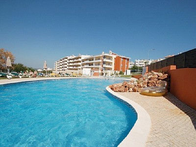 Apartment T3 Lagos Santa Maria - sea view, kitchen, swimming pool, gardens, equipped