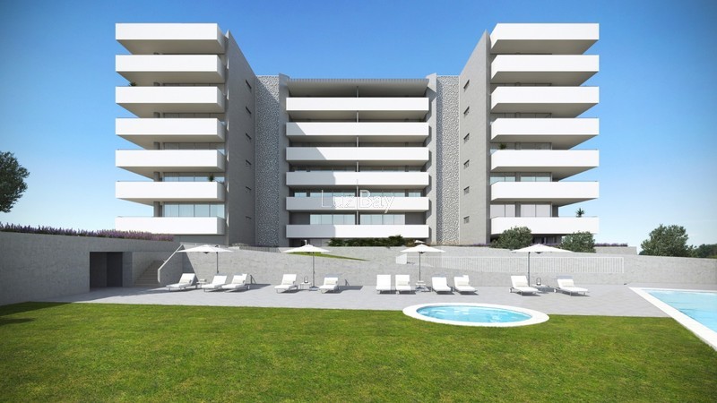 Apartment T2 Lagos Santa Maria - swimming pool, condominium, garden, balcony, barbecue