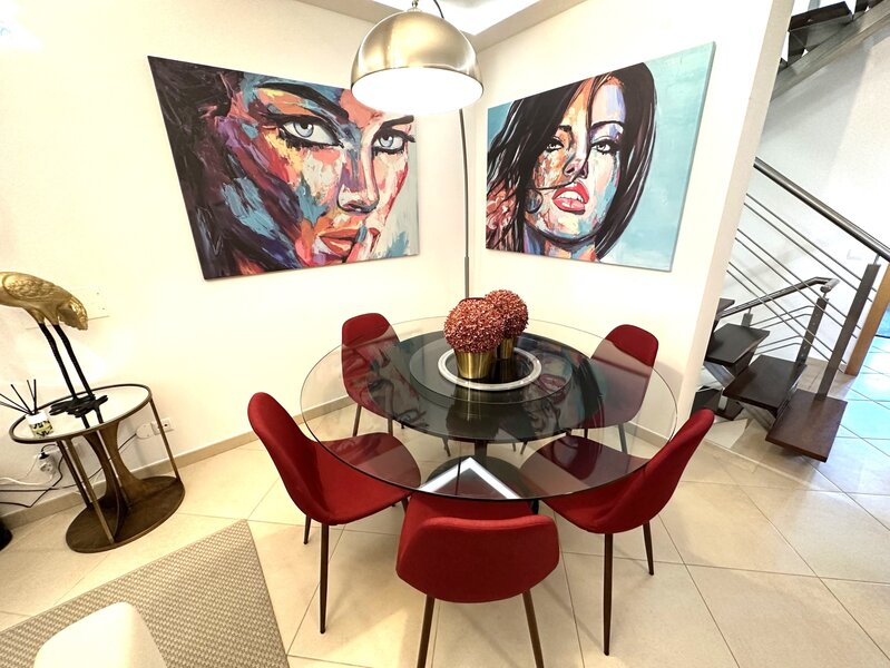 House 5 bedrooms Vilamoura Quarteira Loulé - barbecue, terraces, double glazing, attic, private condominium, fireplace, equipped kitchen, air conditioning