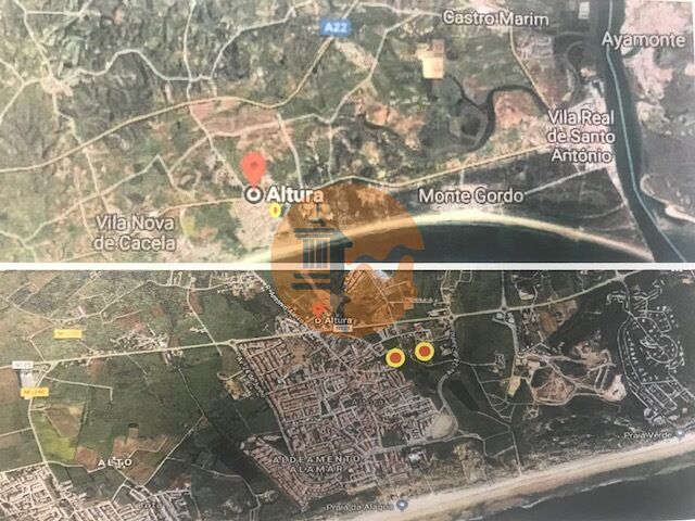 Terreno com 2660m2 Praia da Alagoa Altura Castro Marim - água, vista mar, garagem