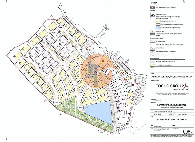 Plot of land Urban with 57390sqm Vila Franca de Xira - construction viability