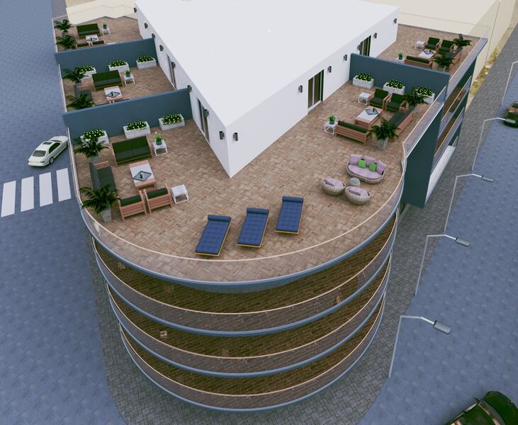 Apartamento T2 Duplex em construção Monte Gordo Vila Real de Santo António - ar condicionado, varanda, terraços